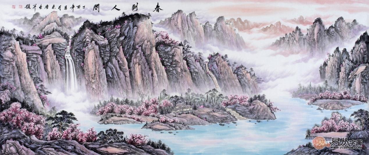 客厅装饰字画怎么选？国画山水画让你无可挑剔(图文)